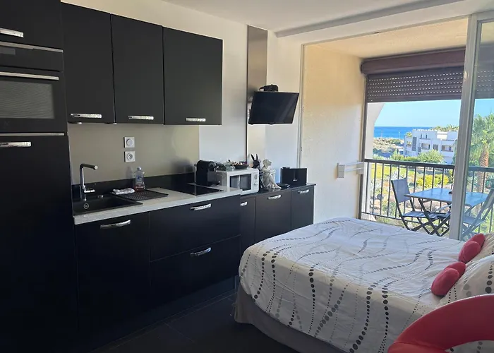 Bagatelle Naturiste Heliopolis Clim Ascenseur Vue Parking Privé Appartamento Agde